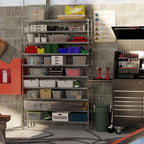 Regal Altair 14" Deep x 60" Wide x 96" Height Wire Shelving Kit | 10-Tier | NSF - Image 5