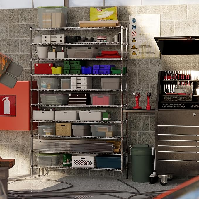 Regal Altair 14" Deep x 60" Wide x 96" Height Wire Shelving Kit | 10-Tier | NSF - Image 5