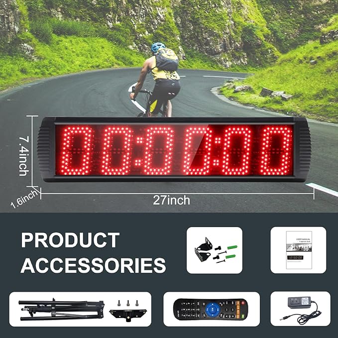 Portable 5 inch High 6 Digits LED Race Clock - Image 5