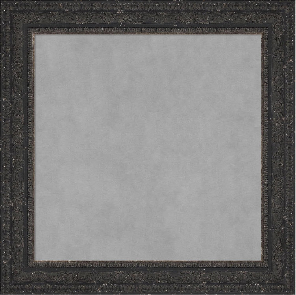 Amanti Art Black Framed Magnetic Board 25x25 Medium Vision Board