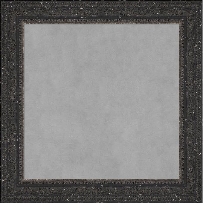 Amanti Art Black Framed Magnetic Board 25x25 Medium Vision Board by AmantiArt