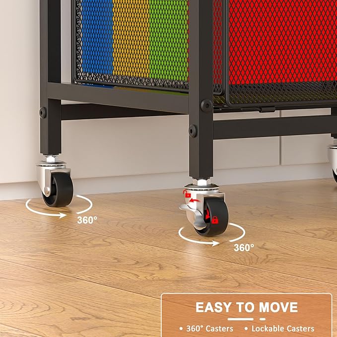 Tiaoheka Rolling File Cart, Mobile File Cabinet - Image 4