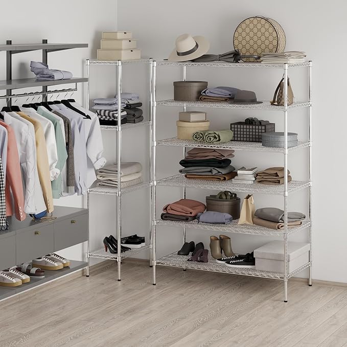 Regal Altair 24" Deep x 48" Wide x 74" Height Wire Shelving Kit | 6-Tier | NSF - Image 7