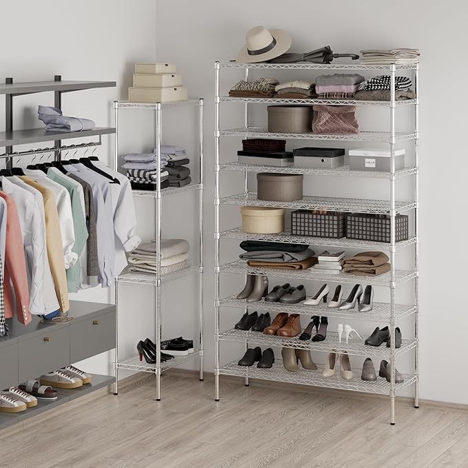 Regal Altair 18" Deep x 48" Wide x 86" Height Wire Shelving Kit | 10-Tier | NSF - Image 4