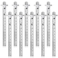 10 Pieces 6 Inch 15 cm Pocket Ruler Flexible Precision Stainless Steel Ruler by Frienda