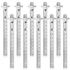 10 Pieces 6 Inch 15 cm Pocket Ruler Flexible Precision Stainless Steel Ruler by Frienda