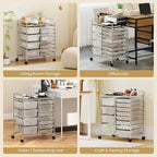 Giantex 12 Drawer Rolling Cart - Image 9