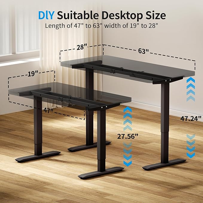 Dual Motor Electric Standing Desk Frame - Image 6