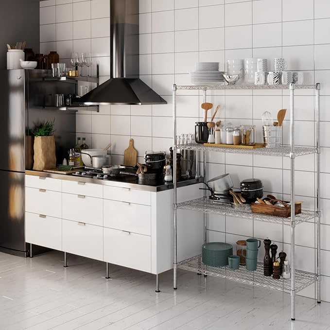 Regal Altair 18" Deep x 48" Wide x 64" Height Wire Shelving Kit | 4-Tier | NSF - Image 7