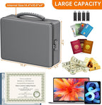 ENGPOW Fireproof Document Box, Hard Case File Box - Image 4