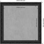Amanti Art Black Framed Magnetic Board 28x28 Medium Vision Board - Image 2
