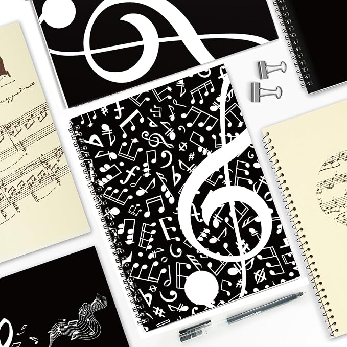 MAXCURY Blank Sheet Music Composition Manuscript Staff Paper Art Music Notebook - Image 9