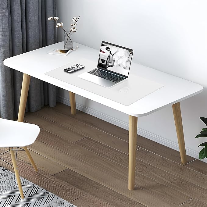 AFIING Dual-Sided Desk Pad, Natural Cork & PU Leather, Desk Mat Protector - Image 6