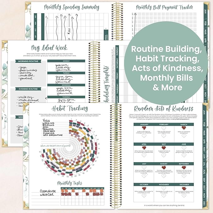 bloom daily planners 2026 Hardcover Calendar Year Goal & Vision Planner - Image 6