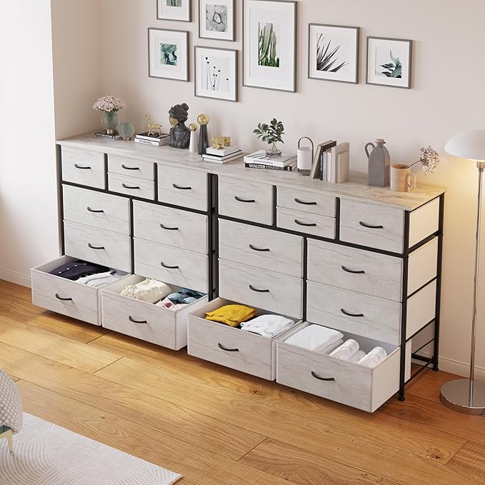 LUMTOK 10-Drawer Dresser, Fabric Storage Dresser Drawers - Image 8
