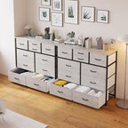 LUMTOK 10-Drawer Dresser, Fabric Storage Dresser Drawers - Image 8