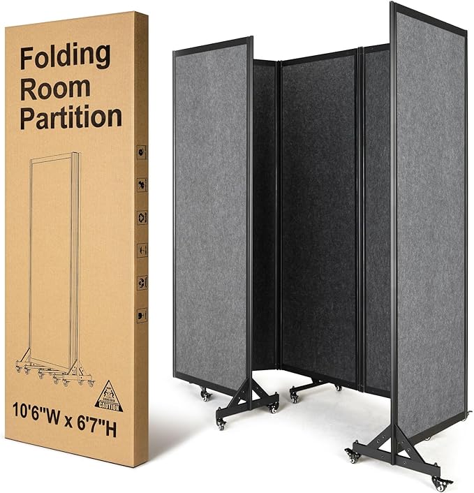 Strongbird Room Partition, Folding Privacy Divider, Office Partition Dividers by StrongBird
