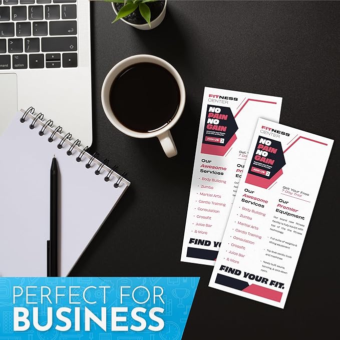 Home Advantage 4x9 Index Rack Business Marketing Note Cards Blank White - Image 4