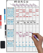 Multi-use Magnetic to-Do List Board Chore Chart List Goal Planner Task Habit by Dewny+brand