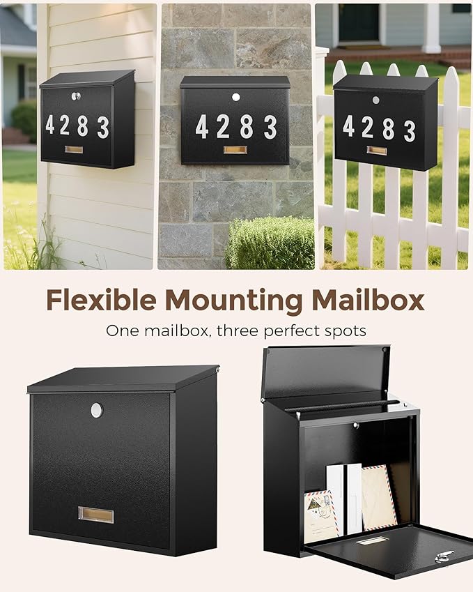 LAND·VOI Locking Wall-Mount Mailbox - Image 9