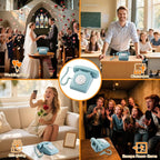 Rotkfst Guest Book Audio Wedding Phone, Record Voice Messages, Retro Guest Book - Image 2