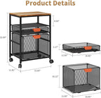 Marbrasse Rolling file cabinet - Image 3