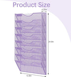 EasyPAG 8 Pocket Mesh Wall File Organizer, Hanging Paper Folder Holder - Image 9