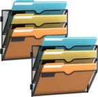 SUPEASY Wall File Organizer Mesh Office Mail Holder, Hanging Wall Organizer by SUPEASY