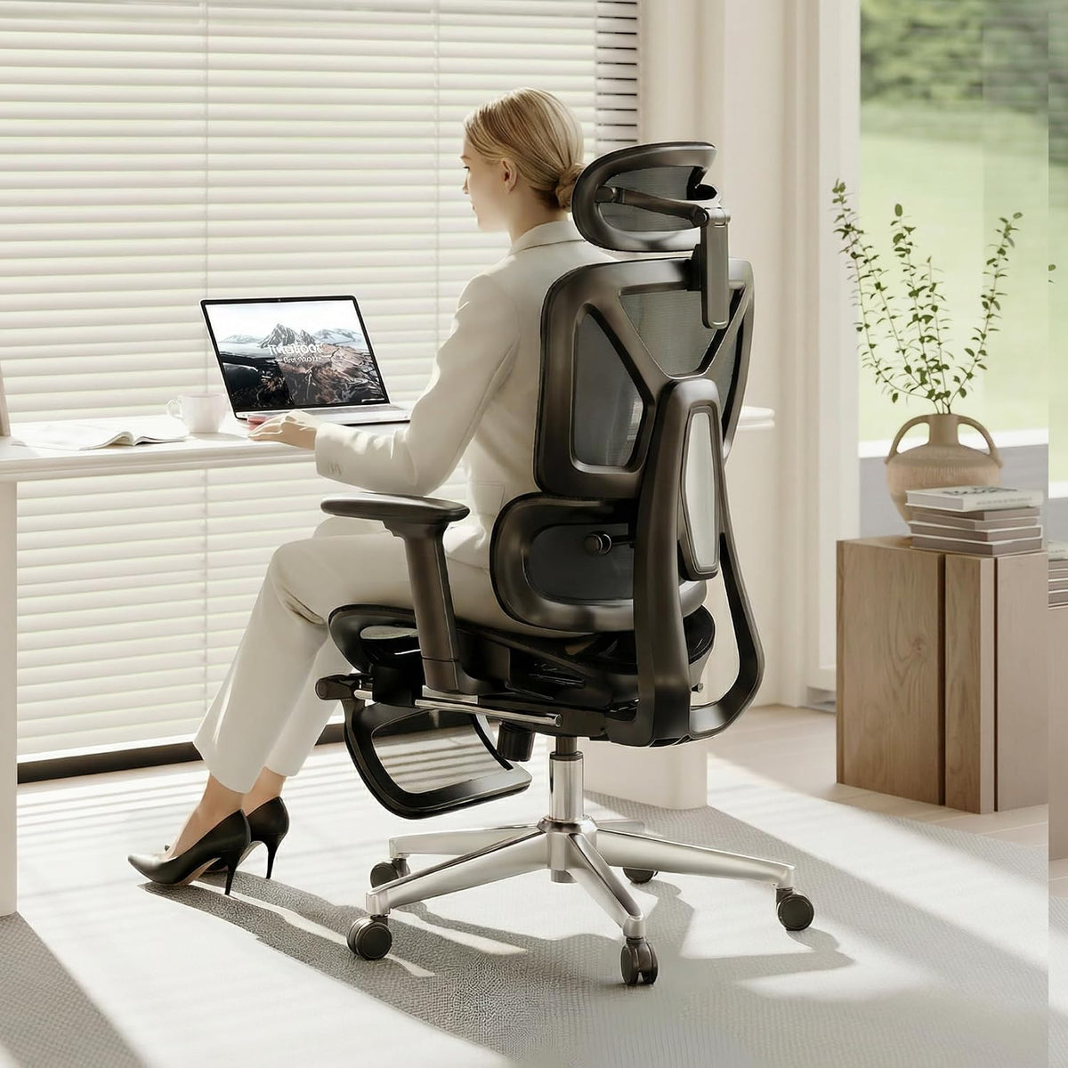 FLEXISPOT ErgoX Premium Ergonomic Office Chair Dark Grey-FT
