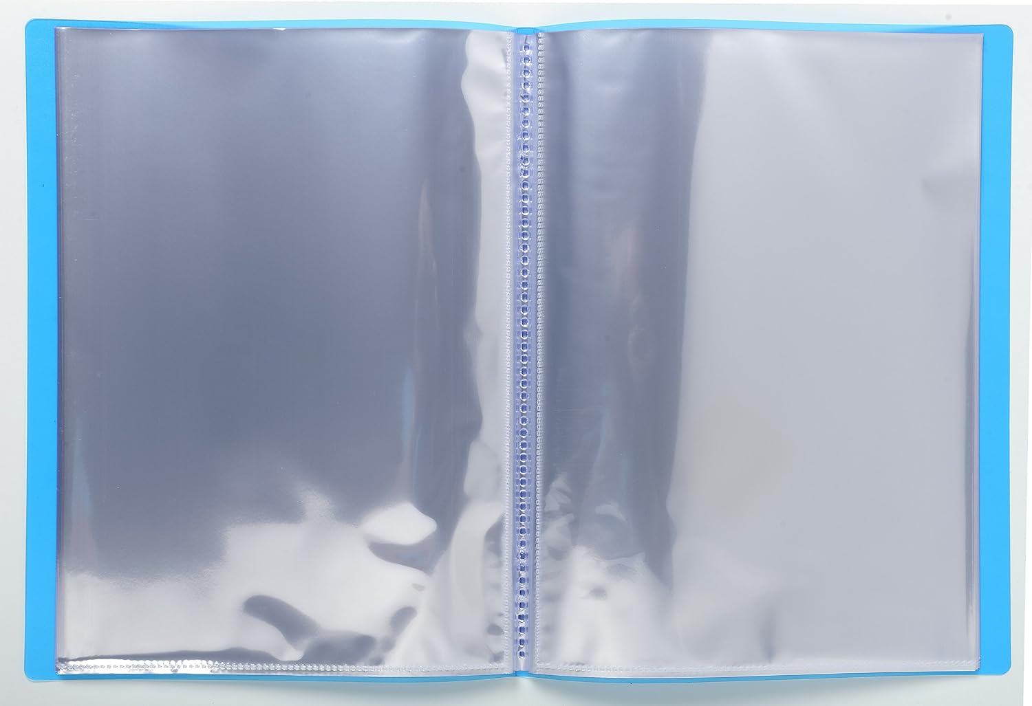 Exacompta - Ref 85872E - Iderama Collection - Semi-Rigid Display Book - 240 x 320mm in Size, Suitable for A4 Documents, 40 Pockets, 0.5mm Polypropylene - Light Blue