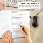 Clever Fox Password Book with alphabetical tabs. Internet Address Organizer - Image 5