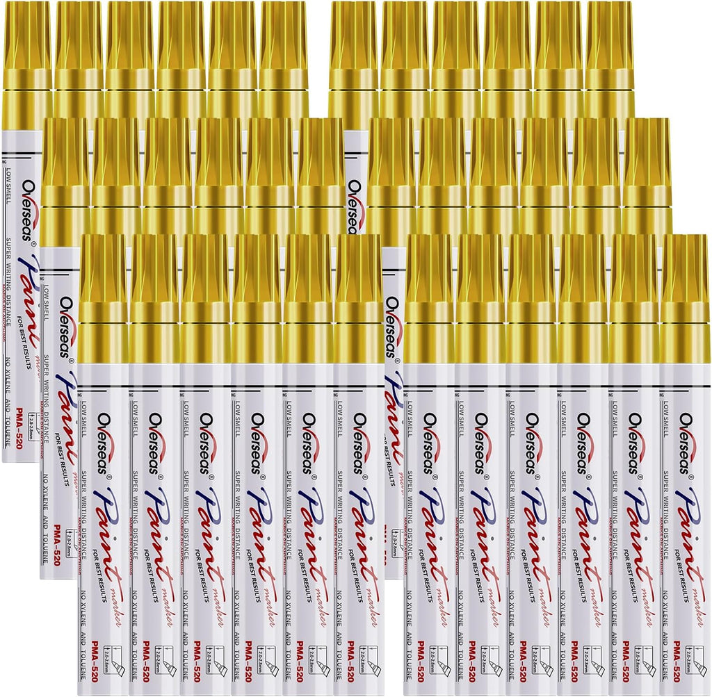 Overseas Metallic Gold Paint Marker Pens