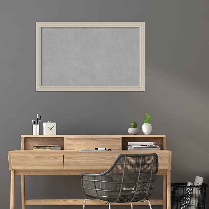 Amanti Art Silver Framed Magnetic Board 28x44 Large Vision Board - Image 5
