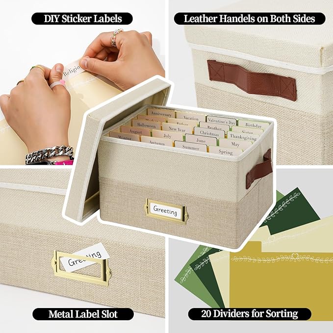 Vienrose Greeting Card Organizer Box - Image 4