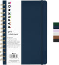 PAPERAGE Graph Paper Spiral Notebook & Journal, 160 Pages, Medium 5.5 inches x by PAPERAGE