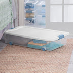 Sterilite 4-Pack Latching Box, Under Bed Storage Bins - Image 7