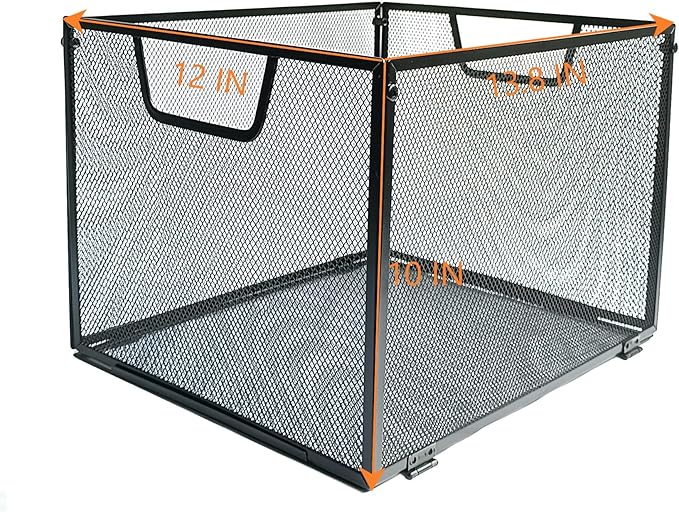 SREGGSIY 2 Pack Metal File Baskets, Hanging File Folder Organizer, Office File - Image 7