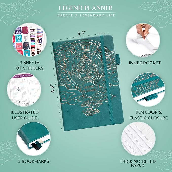 Legend Planner – Weekly & Monthly Life Planner to Hit Your Goals & Live - Image 2