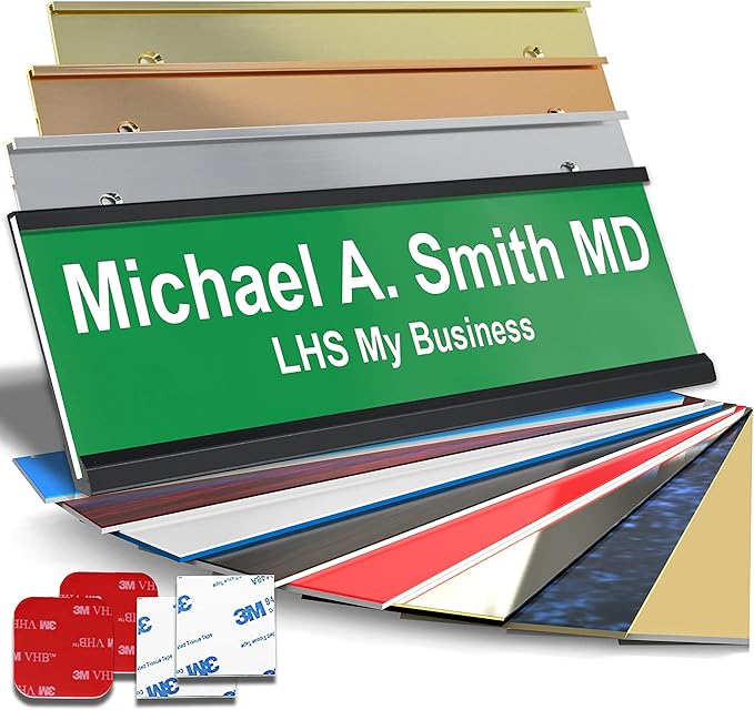 Custom Name Plate with Choice of Mounting by LHS+My+Business