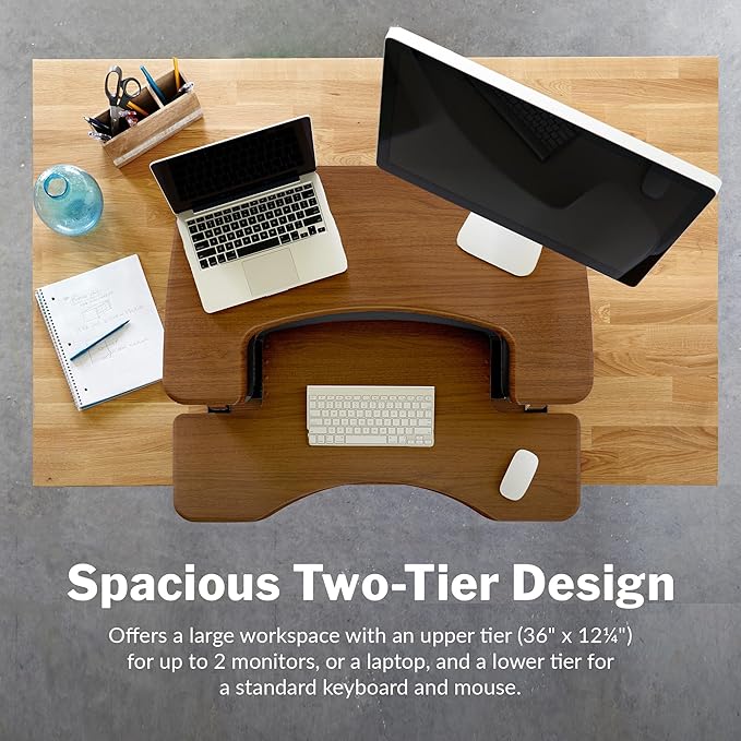 Vari VariDesk Pro Plus 36 Standing Desk Converter – 11 Height Settings + Spring - Image 5