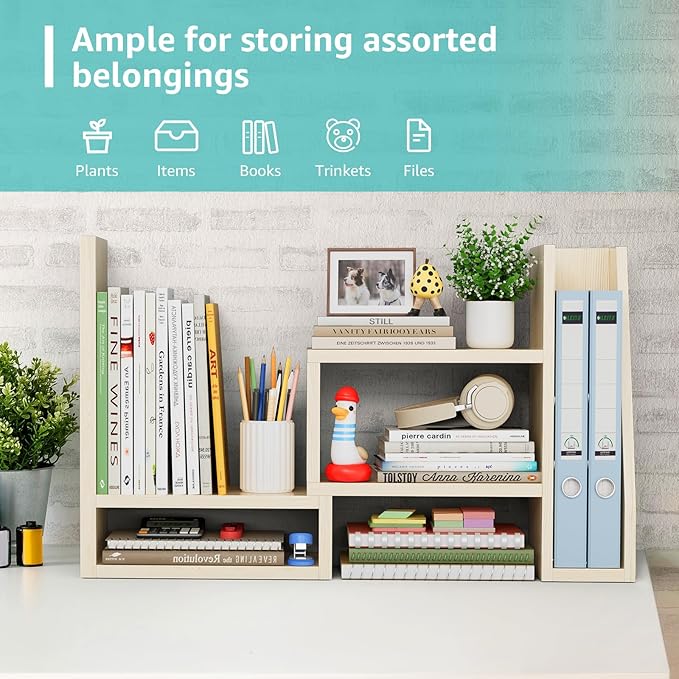 Desktop File Organizer Desk Organizer Shelf - Image 7