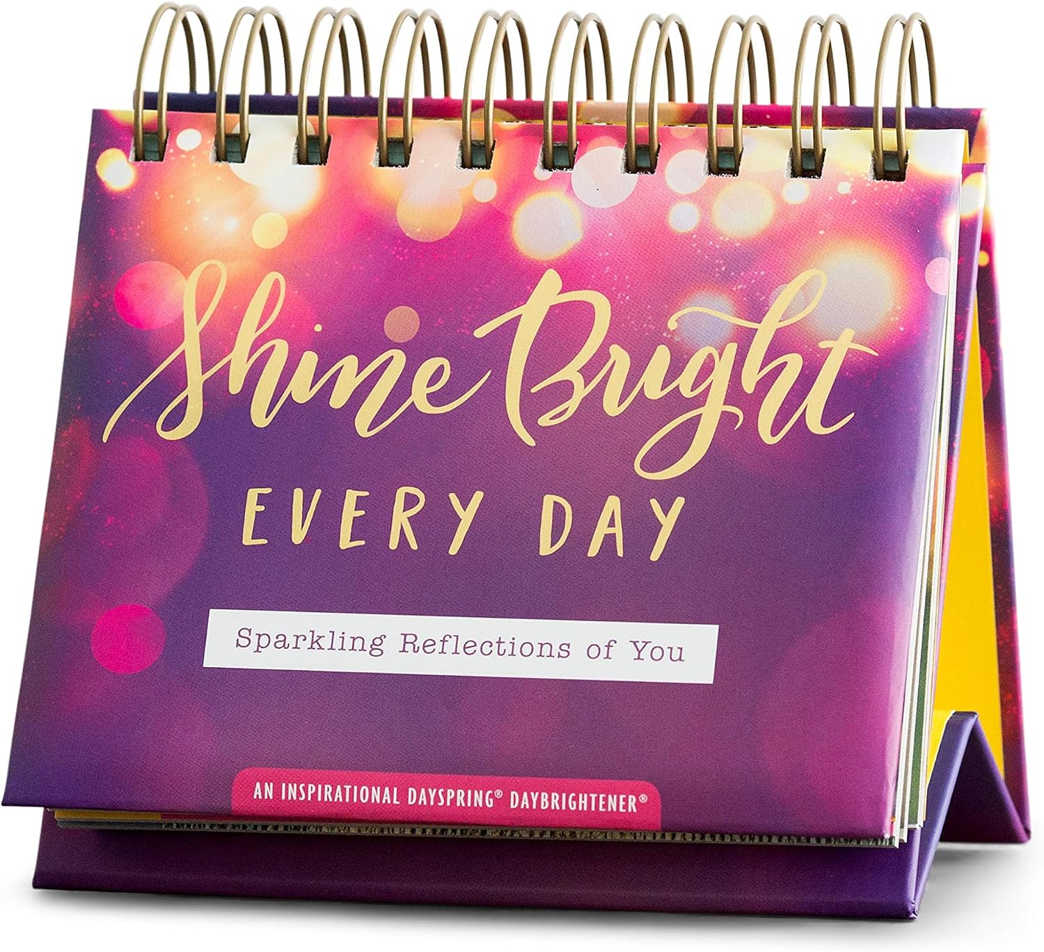DaySpring - Shine Bright Every Day: Sparkling Reflections of You - A DaySpring Inspirational DayBrightener - Perpetual Calendar (10176)