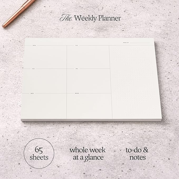 Weekly To-Do List Notepad – Desk Pad - Image 2