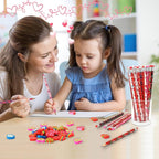 JULMELON 72PCS Valentine's Day Party Favors Set, Wooden Pencils - Image 7