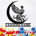 Dyoart Custom Phoenix Metal Sign | Personalized Last Name Signs | Phoenix Wall by Dyoart