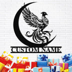 Dyoart Custom Phoenix Metal Sign | Personalized Last Name Signs | Phoenix Wall by Dyoart