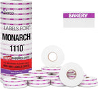 Perco Purple Reverse Print on White Bakery Labels to fit Monarch 1110 Price Gun by Perco