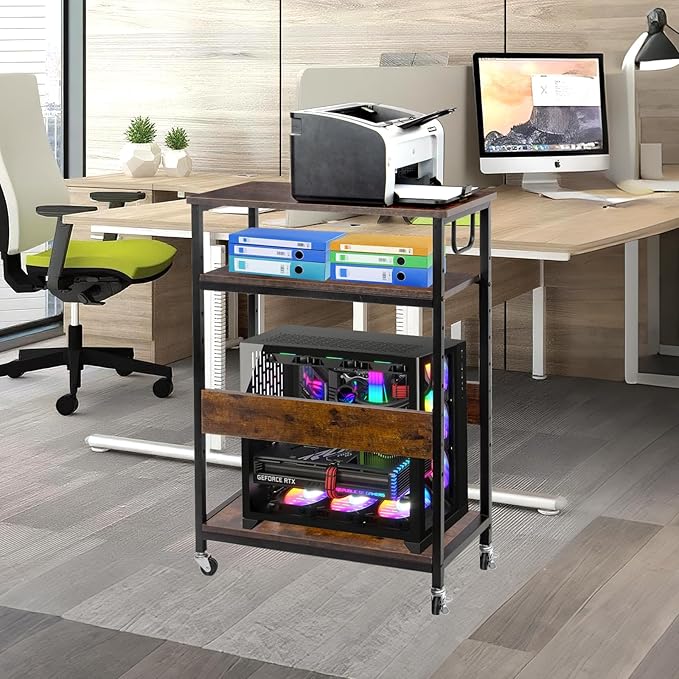 Extra Large Height Adjustable Computer Tower Stand, Computer & Machine Carts - Image 8