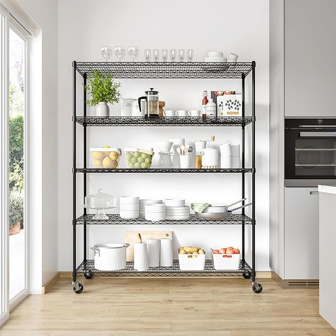 Seville Classics UltraDurable Heavy Duty NSF Solid Steel Wire Rack Storage Unit - Image 6