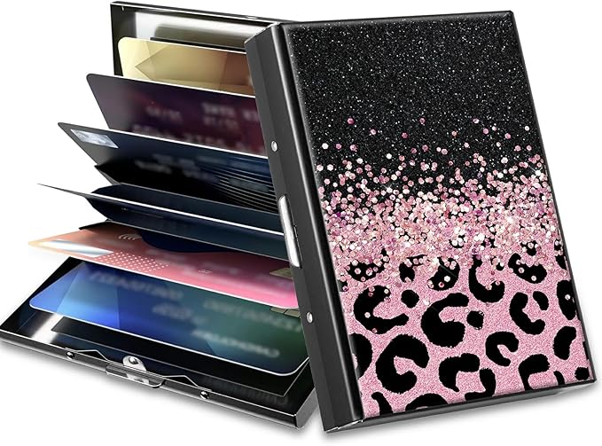 BWEGRHE Slim Credit Card Holder, Aluminum Minimalist Hard Case Pocket-Sized by BWEGRHE